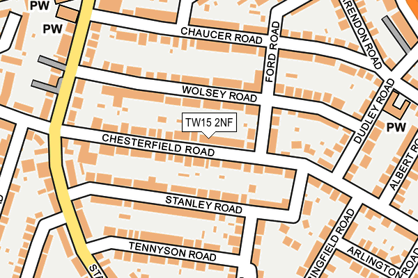 TW15 2NF map - OS OpenMap – Local (Ordnance Survey)
