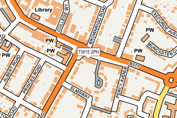 TW15 2PH map - OS OpenMap – Local (Ordnance Survey)
