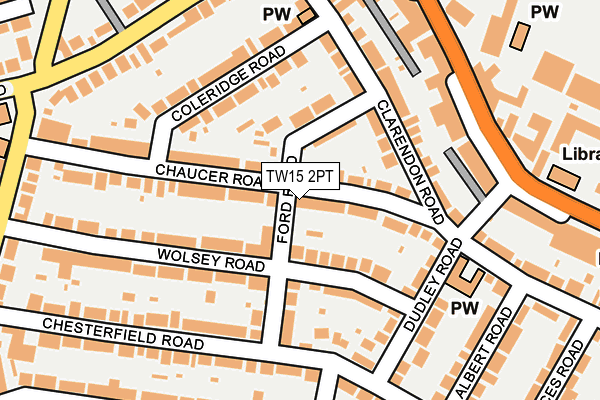TW15 2PT map - OS OpenMap – Local (Ordnance Survey)