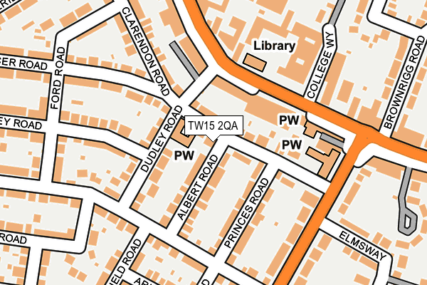 TW15 2QA map - OS OpenMap – Local (Ordnance Survey)