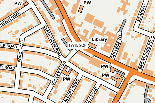TW15 2QF map - OS OpenMap – Local (Ordnance Survey)