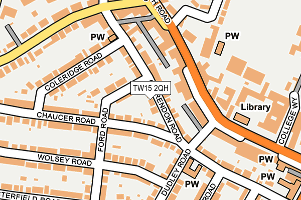 TW15 2QH map - OS OpenMap – Local (Ordnance Survey)