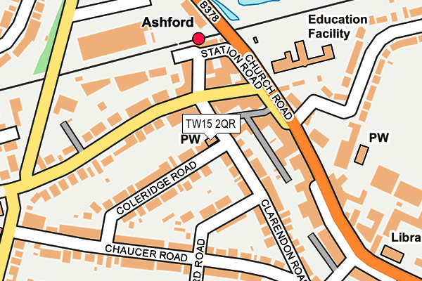 TW15 2QR map - OS OpenMap – Local (Ordnance Survey)