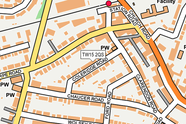 TW15 2QS map - OS OpenMap – Local (Ordnance Survey)