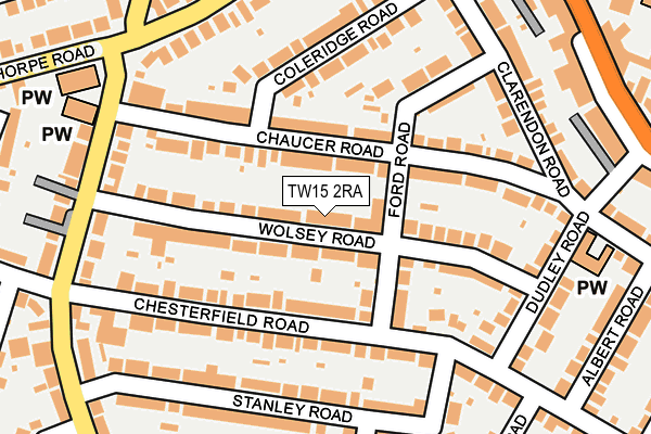 TW15 2RA map - OS OpenMap – Local (Ordnance Survey)