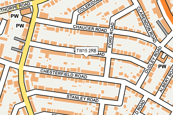 TW15 2RB map - OS OpenMap – Local (Ordnance Survey)