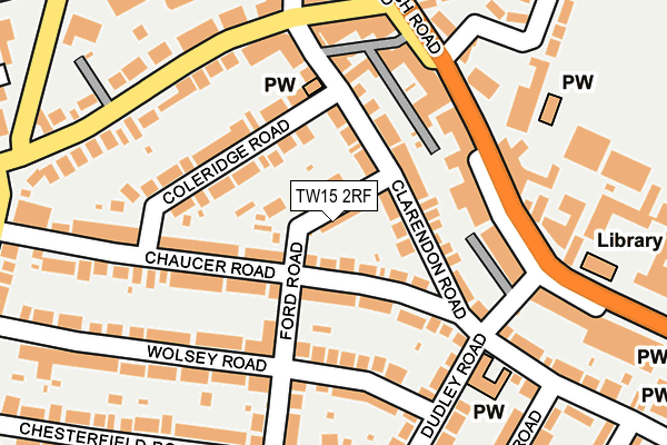 TW15 2RF map - OS OpenMap – Local (Ordnance Survey)