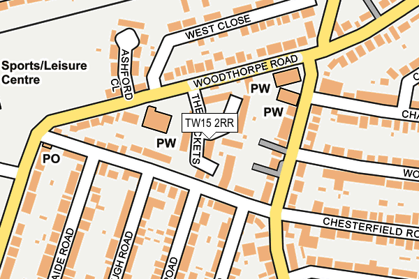TW15 2RR map - OS OpenMap – Local (Ordnance Survey)