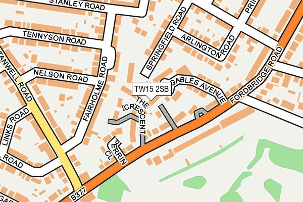 TW15 2SB map - OS OpenMap – Local (Ordnance Survey)