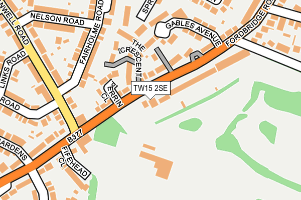 TW15 2SE map - OS OpenMap – Local (Ordnance Survey)