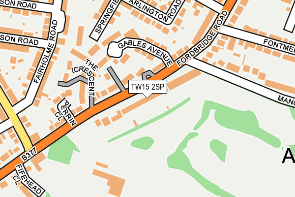 TW15 2SP map - OS OpenMap – Local (Ordnance Survey)