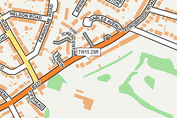 TW15 2SR map - OS OpenMap – Local (Ordnance Survey)