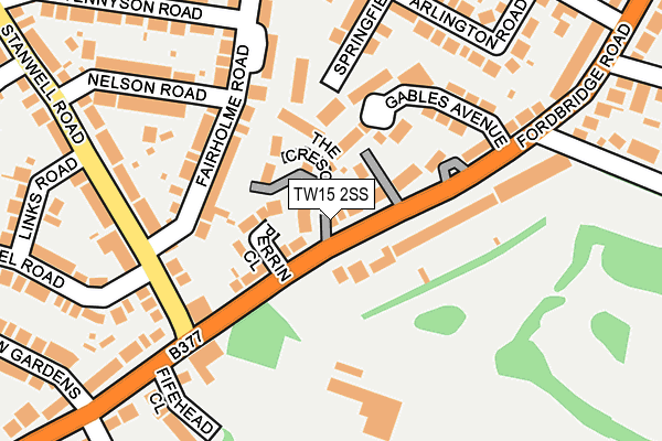 TW15 2SS map - OS OpenMap – Local (Ordnance Survey)
