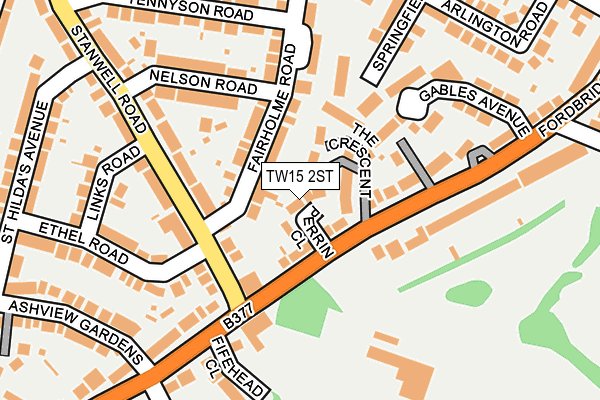 TW15 2ST map - OS OpenMap – Local (Ordnance Survey)
