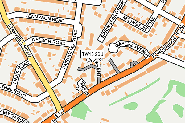 TW15 2SU map - OS OpenMap – Local (Ordnance Survey)