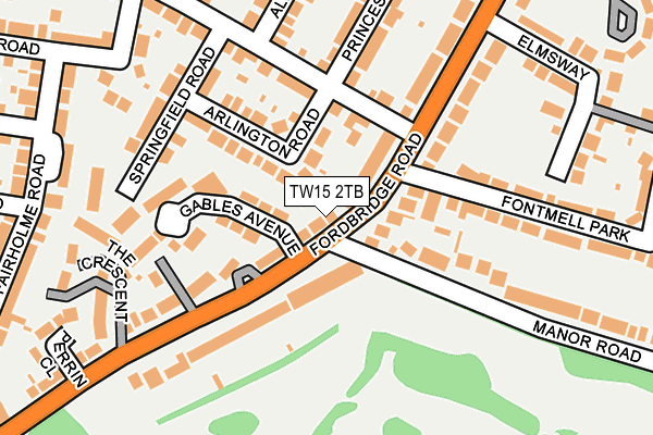 TW15 2TB map - OS OpenMap – Local (Ordnance Survey)