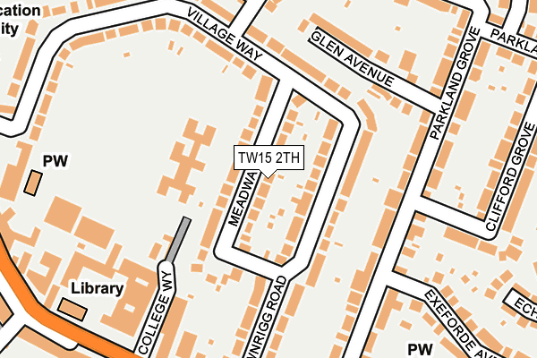 TW15 2TH map - OS OpenMap – Local (Ordnance Survey)