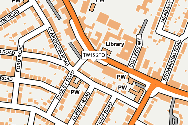 TW15 2TQ map - OS OpenMap – Local (Ordnance Survey)