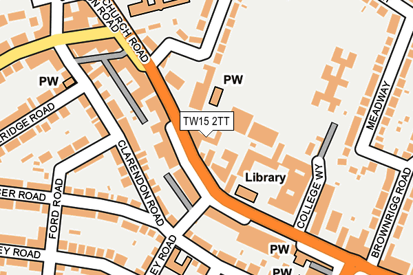 TW15 2TT map - OS OpenMap – Local (Ordnance Survey)