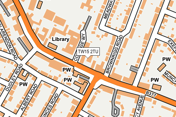 TW15 2TU map - OS OpenMap – Local (Ordnance Survey)