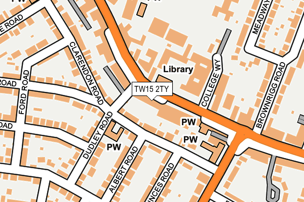TW15 2TY map - OS OpenMap – Local (Ordnance Survey)