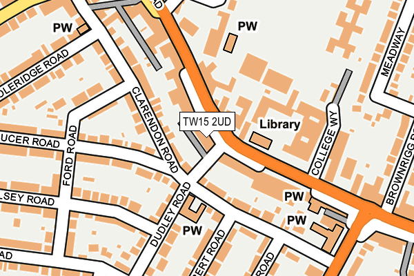 TW15 2UD map - OS OpenMap – Local (Ordnance Survey)
