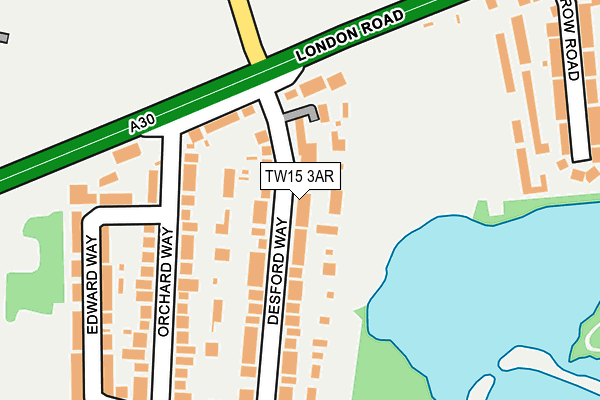 TW15 3AR map - OS OpenMap – Local (Ordnance Survey)