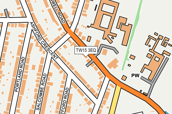 TW15 3EQ map - OS OpenMap – Local (Ordnance Survey)