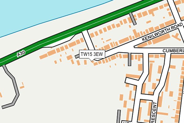 TW15 3EW map - OS OpenMap – Local (Ordnance Survey)