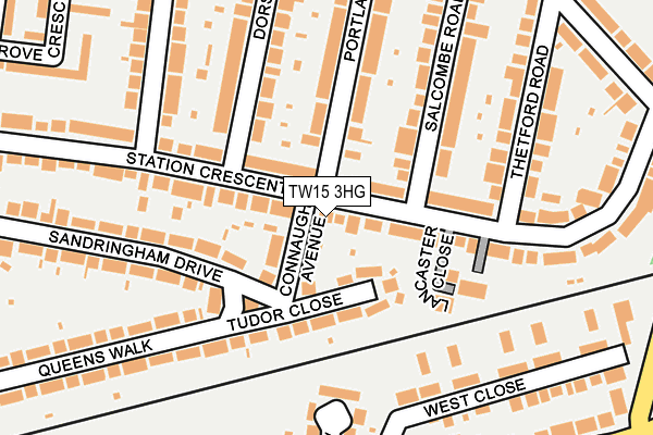 TW15 3HG map - OS OpenMap – Local (Ordnance Survey)