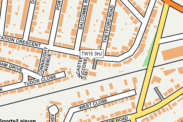 TW15 3HJ map - OS OpenMap – Local (Ordnance Survey)