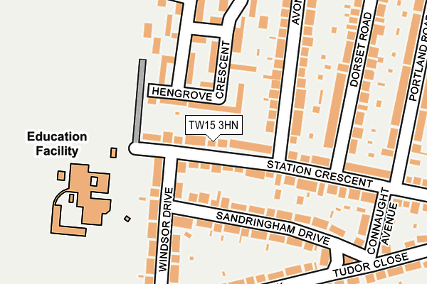 TW15 3HN map - OS OpenMap – Local (Ordnance Survey)