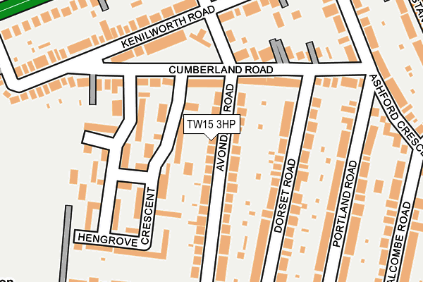 TW15 3HP map - OS OpenMap – Local (Ordnance Survey)