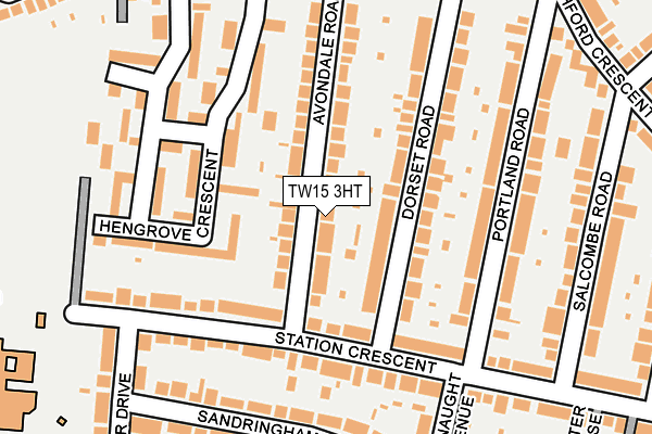 TW15 3HT map - OS OpenMap – Local (Ordnance Survey)