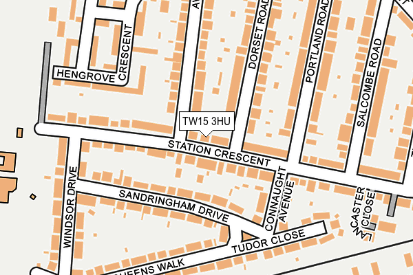 TW15 3HU map - OS OpenMap – Local (Ordnance Survey)