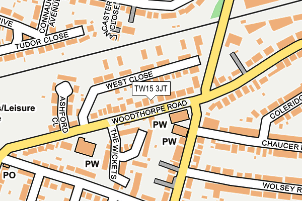 TW15 3JT map - OS OpenMap – Local (Ordnance Survey)