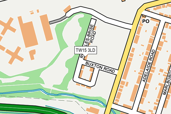 TW15 3LD map - OS OpenMap – Local (Ordnance Survey)