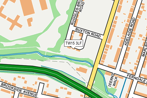 TW15 3LF map - OS OpenMap – Local (Ordnance Survey)