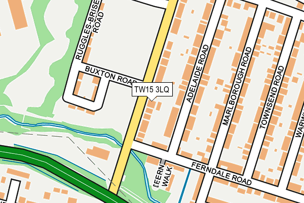 TW15 3LQ map - OS OpenMap – Local (Ordnance Survey)