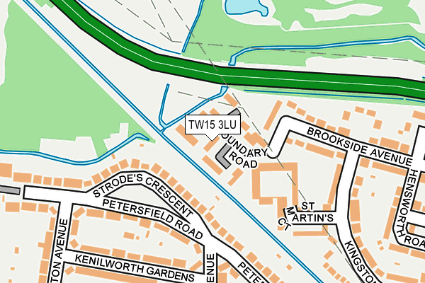 TW15 3LU map - OS OpenMap – Local (Ordnance Survey)