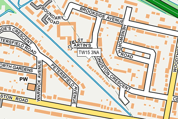 TW15 3NA map - OS OpenMap – Local (Ordnance Survey)