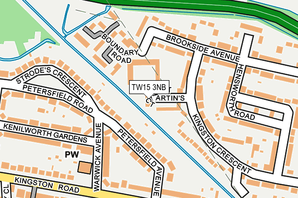 TW15 3NB map - OS OpenMap – Local (Ordnance Survey)