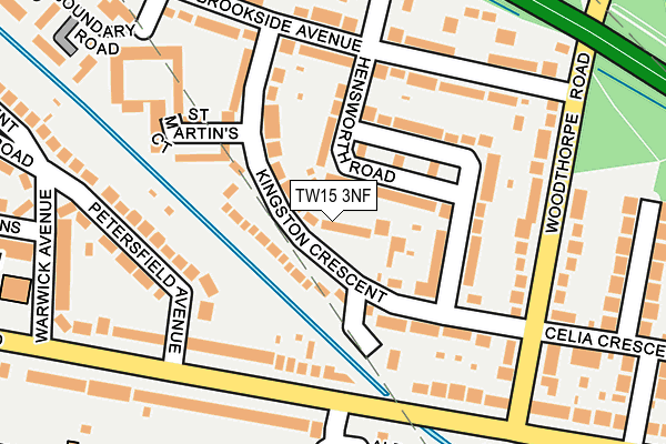TW15 3NF map - OS OpenMap – Local (Ordnance Survey)
