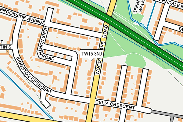 TW15 3NJ map - OS OpenMap – Local (Ordnance Survey)