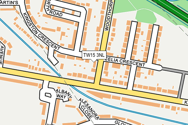 TW15 3NL map - OS OpenMap – Local (Ordnance Survey)