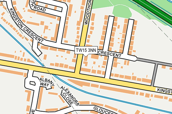 TW15 3NN map - OS OpenMap – Local (Ordnance Survey)