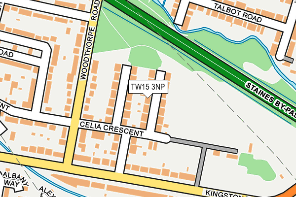 TW15 3NP map - OS OpenMap – Local (Ordnance Survey)