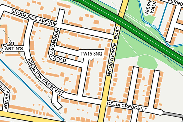 TW15 3NQ map - OS OpenMap – Local (Ordnance Survey)