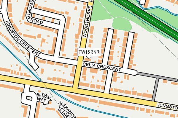 TW15 3NR map - OS OpenMap – Local (Ordnance Survey)