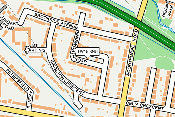 TW15 3NU map - OS OpenMap – Local (Ordnance Survey)